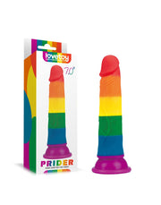 LoveToy - Rainbow Pride Dildo 18.5 cm