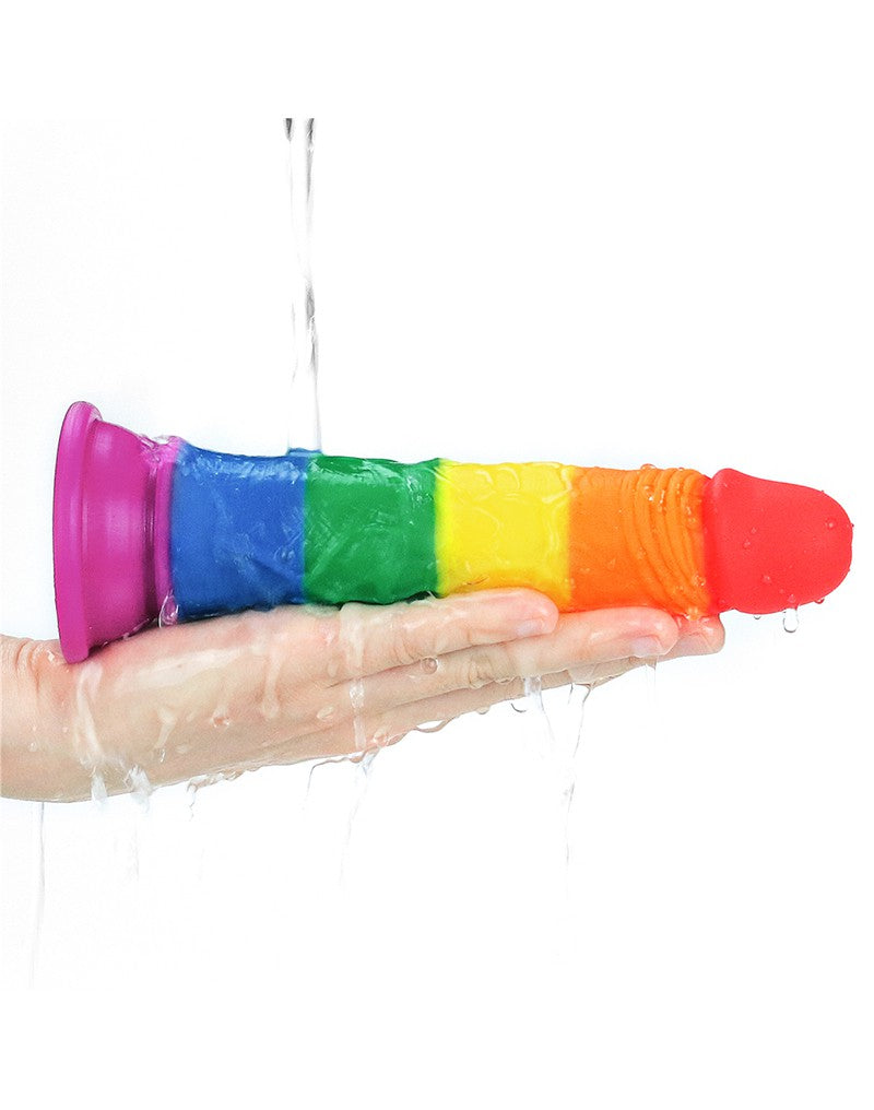 LoveToy - Rainbow Pride Dildo 18.5 cm