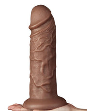 LoveToy - Realistische Chubby XXL Dildo 27 cm - Bruin