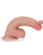 LoveToy - Dubbellaagse Dildo - 18 cm - Lichte Huidskleur