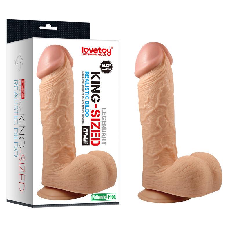 LoveToy - Realistische Kingsize Dildo 23 cm