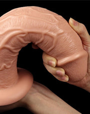 LoveToy - Realistische Lange XXL Dildo 28 cm - Lichte Huidskleur