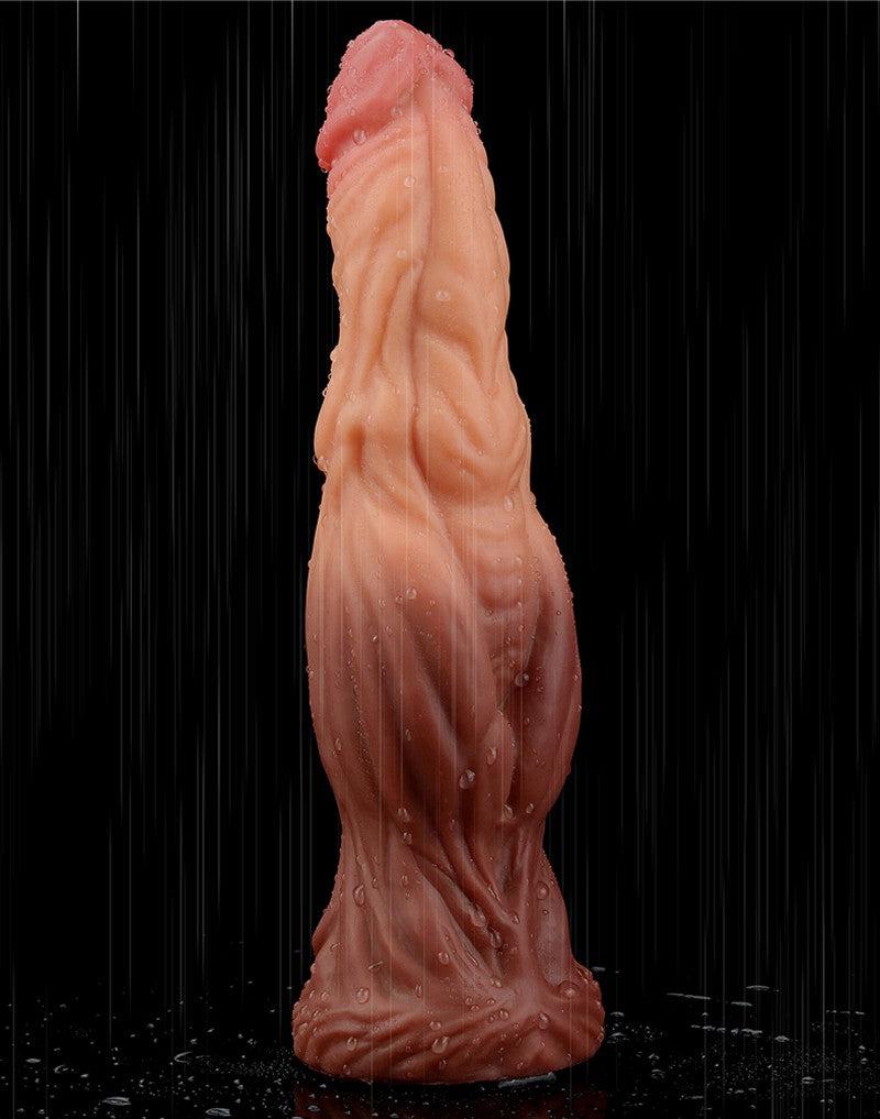 LoveToy - Realistische XXL Dildo 24.5 cm - Lichte/donkere Huidskleur
