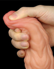 LoveToy - Realistische XXL Dildo 24.5 cm - Lichte/donkere Huidskleur