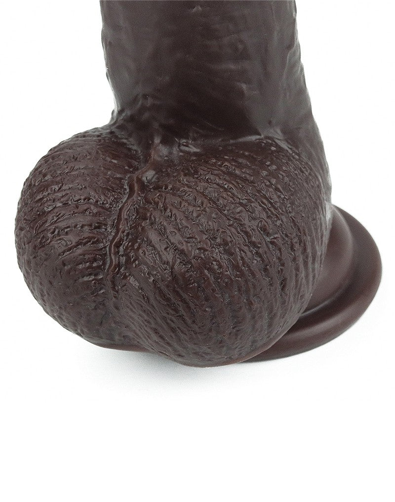 LoveToy - Realistische XXL Dildo Met Zuignap 23 x 4 cm - Bruin