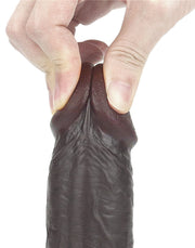 LoveToy - Realistische XXL Dildo Met Zuignap 23 x 4 cm - Bruin