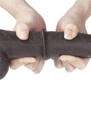 LoveToy - Realistische XXL Dildo Met Zuignap 23 x 4 cm - Bruin
