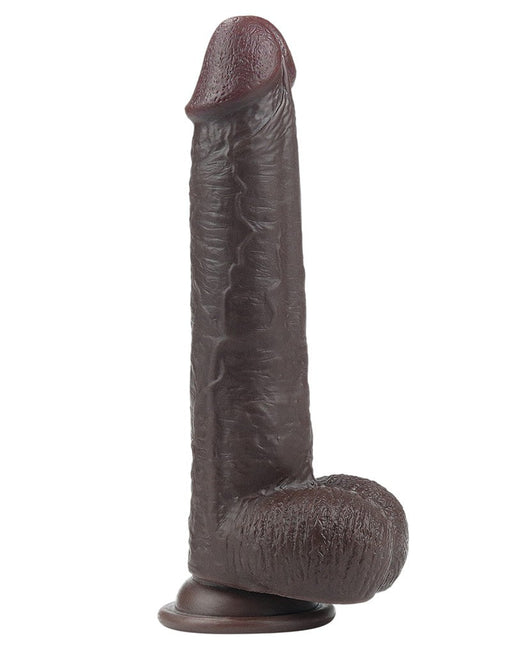 LoveToy - Realistische XXL Dildo Met Zuignap 23 x 4 cm - Bruin