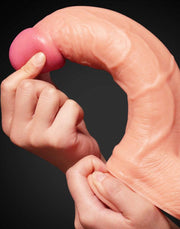 LoveToy - Realistische XXL Dildo Met Zuignap 25 cm - Lichte Huidskleur