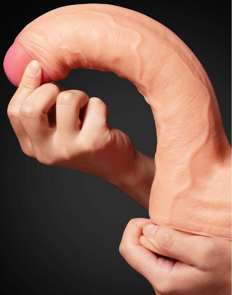 LoveToy - Realistische XXL Dildo Met Zuignap 28 cm - Lichte Huidskleur
