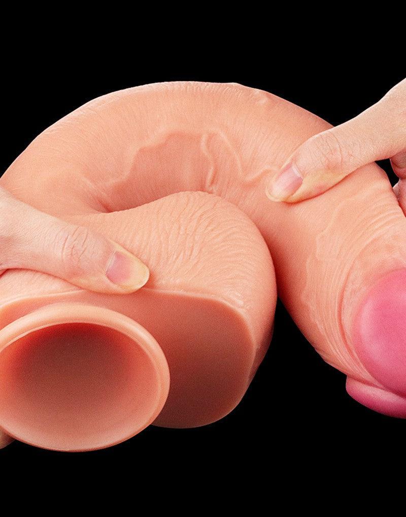 LoveToy - Realistische XXL Dildo Met Zuignap 30.5 cm - Lichte Huidskleur