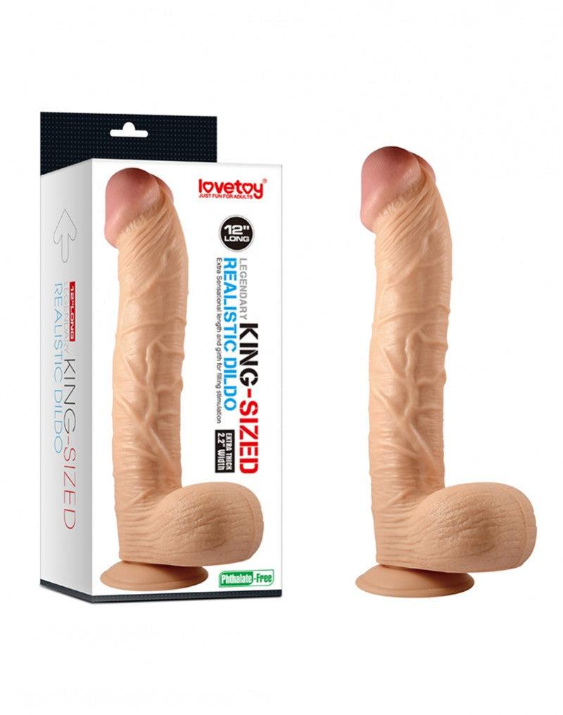 LoveToy - Realistische XXL King Size Dildo 30,5 cm