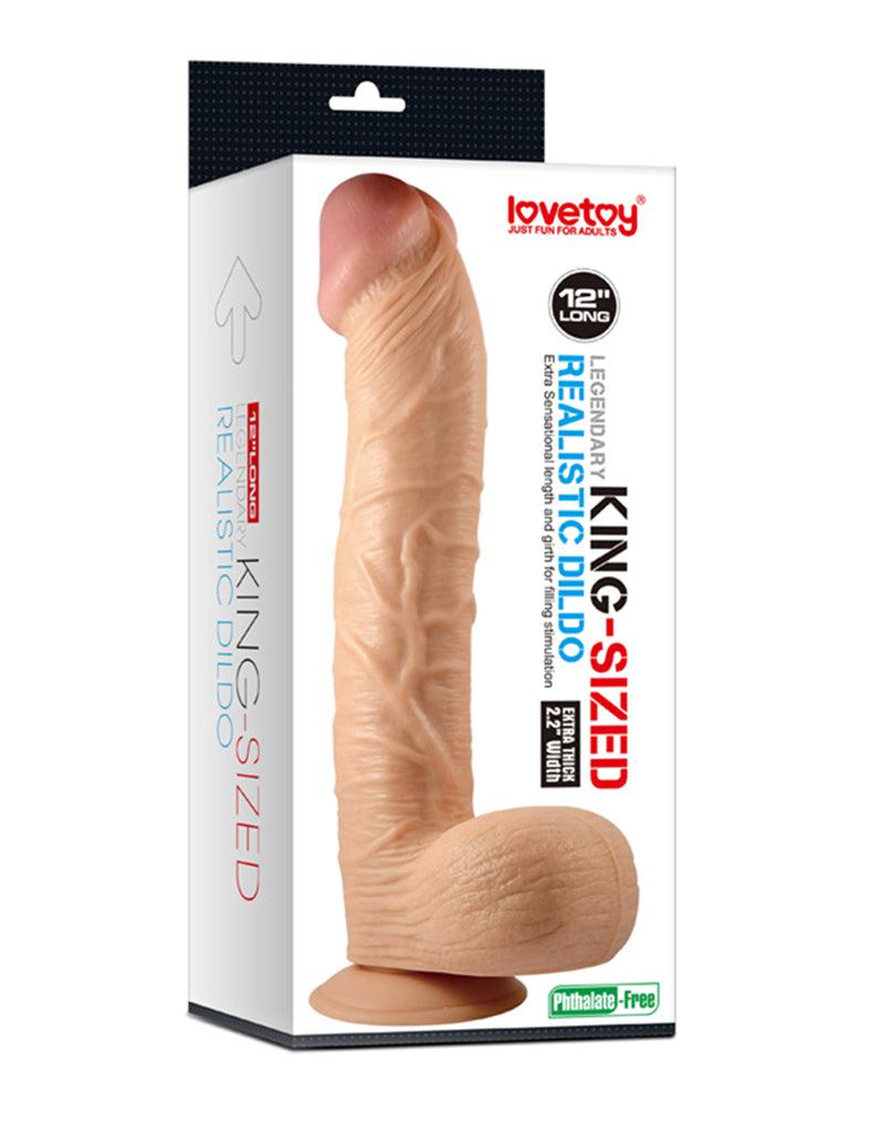 LoveToy - Realistische XXL King Size Dildo 30,5 cm