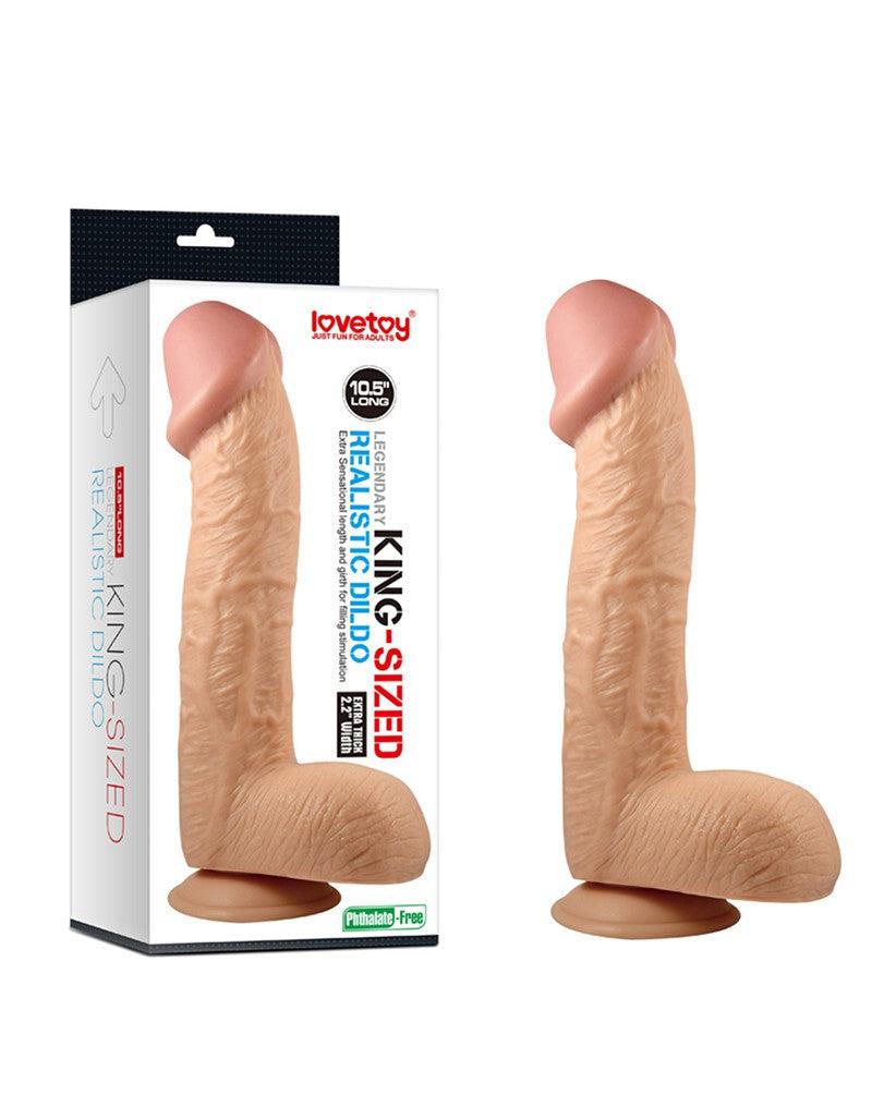 LoveToy - Realistische Kingsize dildo 26,5 cm