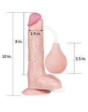 Lovetoy - Squirt Extreme Dildo 25 cm - Lichte Huidskleur