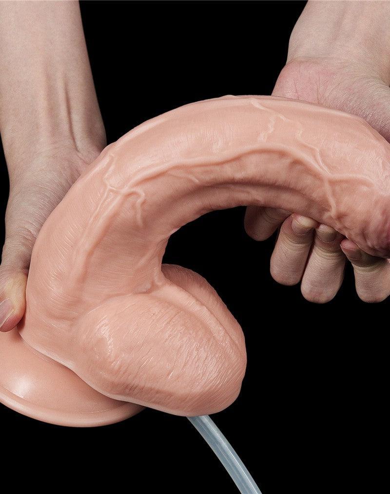 Lovetoy - Squirt Extreme Dildo 25 cm - Lichte Huidskleur