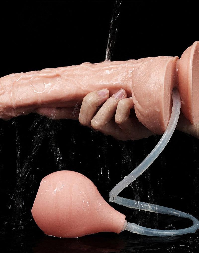 Lovetoy - Squirt Extreme Dildo 25 cm - Lichte Huidskleur