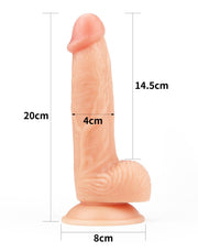LoveToy - The Ultra Soft Dude - Realistische Dildo - 20.5 x 3.5 cm