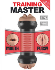 LoveToy - Training Master - Dubbele Masturbator - Mouth & Pussy