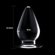 LoveToy - Flawless - Transparante Buttplug - 11.5 x 6 cm
