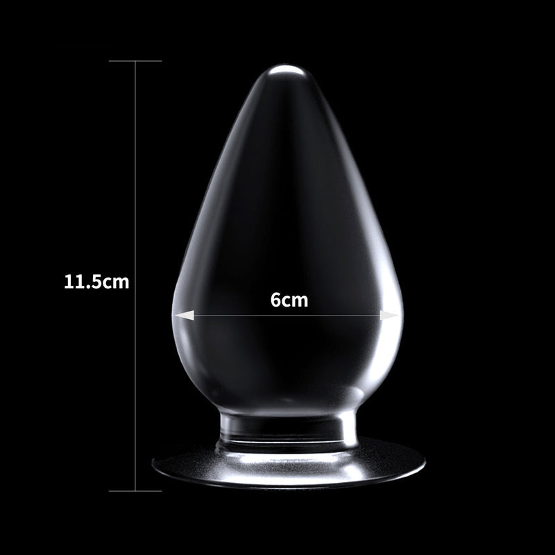 LoveToy - Flawless - Transparante Buttplug - 11.5 x 6 cm