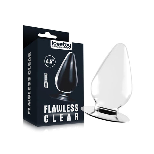 LoveToy - Flawless - Transparante Buttplug - 11.5 x 6 cm
