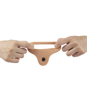 LoveToy - Ultrasoft Double - Vibrerende Voorbinddildo Voor dubbele penetratie 16 cm
