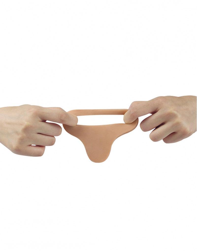 LoveToy - Ultrasoft Double - Voorbinddildo Voor Dubbele Penetratie 16 cm
