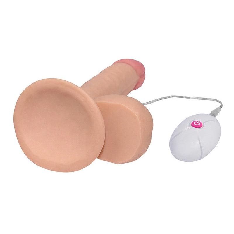 LoveToy - The Ultra Soft Dude - Vibrerende Dildo - Superzacht materiaal