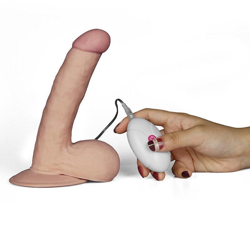LoveToy - The Ultra Soft Dude - Vibrerende Dildo - Superzacht materiaal