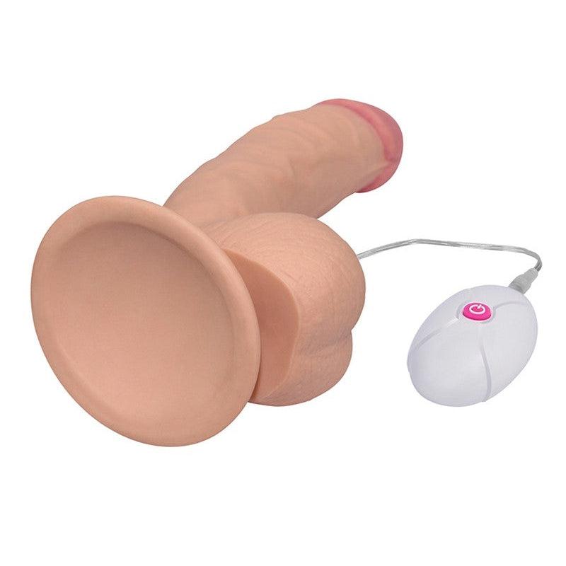 LoveToy - The Ultra Soft Dude - Vibrerende Dildo - Superzacht materiaal