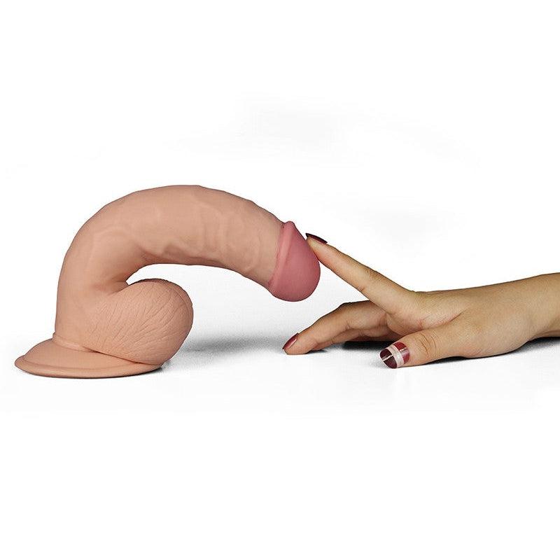 LoveToy - The Ultra Soft Dude - Vibrerende Dildo - Superzacht materiaal
