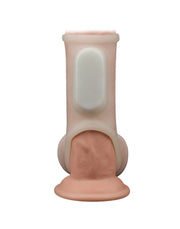 LoveToy - Vibrerende Rekbare Penis Sleeve - Silk Knights - Wit