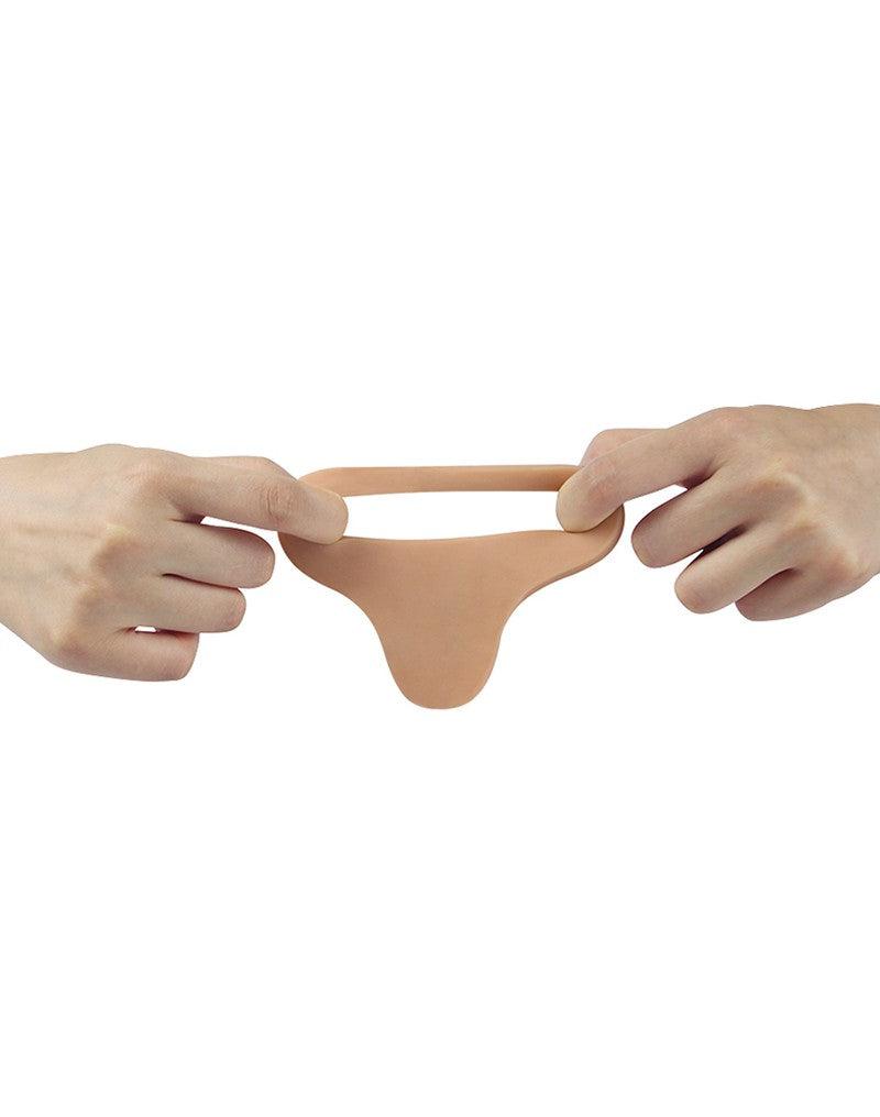 LoveToy - Ultrasoft Double - Voorbinddildo Voor Dubbele Penetratie 18 cm