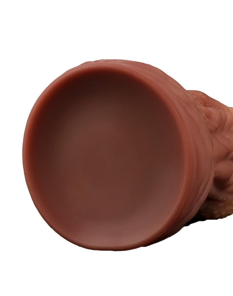 LoveToy - XXL Extreme Dildo Alien Tongue 25 x 7.5 cm - Lichte/donkere Huidskleur