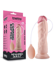 LoveToy - Zachte Spuitende Dildo - Met Squirt Functie - 21 cm - Lichte Huidskleur