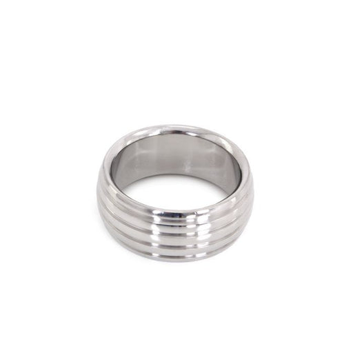 Kiotos - Luxe RVS Donut Cockring Fancy Met voelbare Groeven