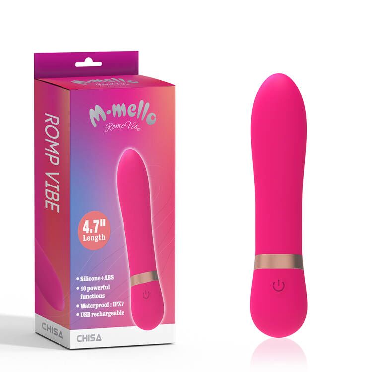 M-Mello - Romp Vibe - Siliconen Mini Vibrator - 12 cm - Roze-Erotiekvoordeel.nl