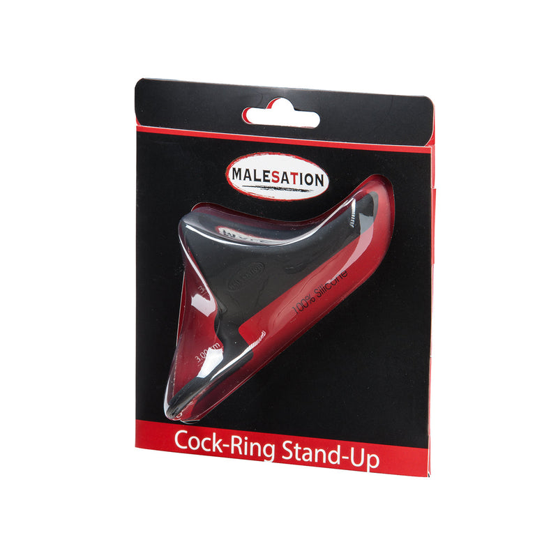 Malesation Cockring Stand-Up Met schachtondersteuning Voor sterkere erecties