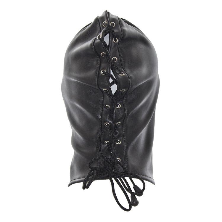 Masker Met ooggaten Van kunstleer - Zwart