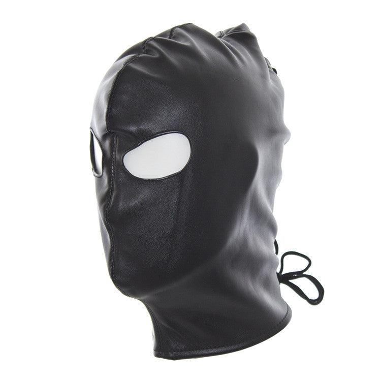 Masker Met ooggaten Van kunstleer - Zwart