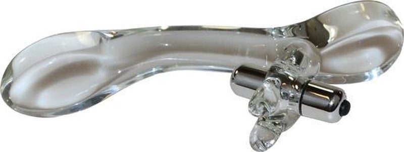 Master Series - Glazen Rabbit Vibrator - Damaru-Erotiekvoordeel.nl