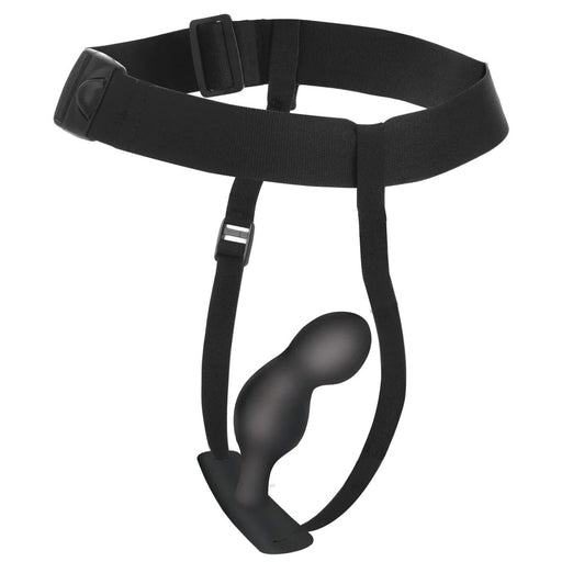 Master Series - P-Spot Plugger - 3 Anaal Pluggen met Harnas - Zwart