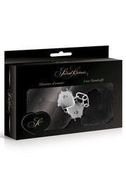 Sweet Caress - Metalen handboeien Met Zwart bont