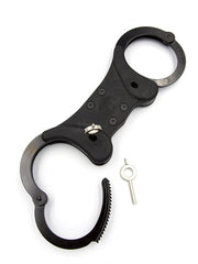 Mister B Cuffs - Double Lock Rigid Steel - Politiehandboeien - Zwart