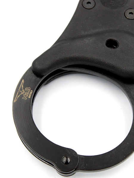 Mister B Cuffs - Double Lock Rigid Steel - Politiehandboeien - Zwart