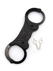 Mister B Cuffs - Double Lock Rigid Steel - Politiehandboeien - Zwart
