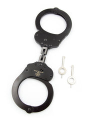 Mister B Cuffs - Double Lock with Hoop - Politiehandboeien - Zwart