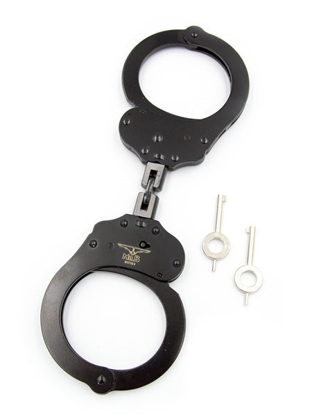 Mister B Cuffs - Double Lock with Hoop - Politiehandboeien - Zwart
