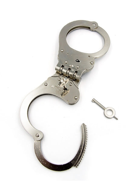 Mister B Cuffs - Hinged Scharnierende Politiehandboeien - Zilver
